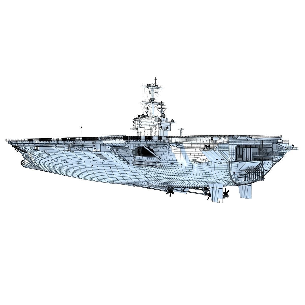 USS George H W Bush Aircraftcarrier CVN-77 3D model_24