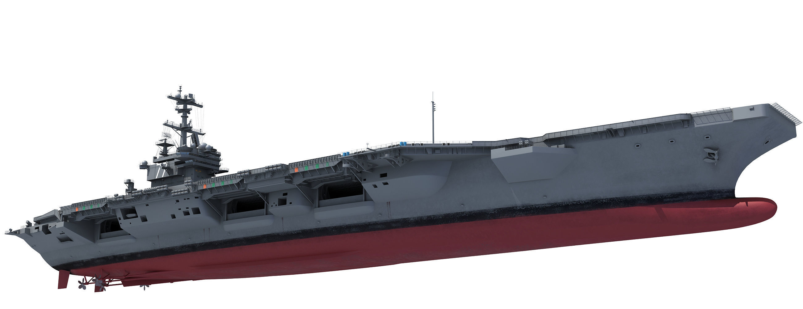 USS George H W Bush Aircraftcarrier CVN-77 3D model_12