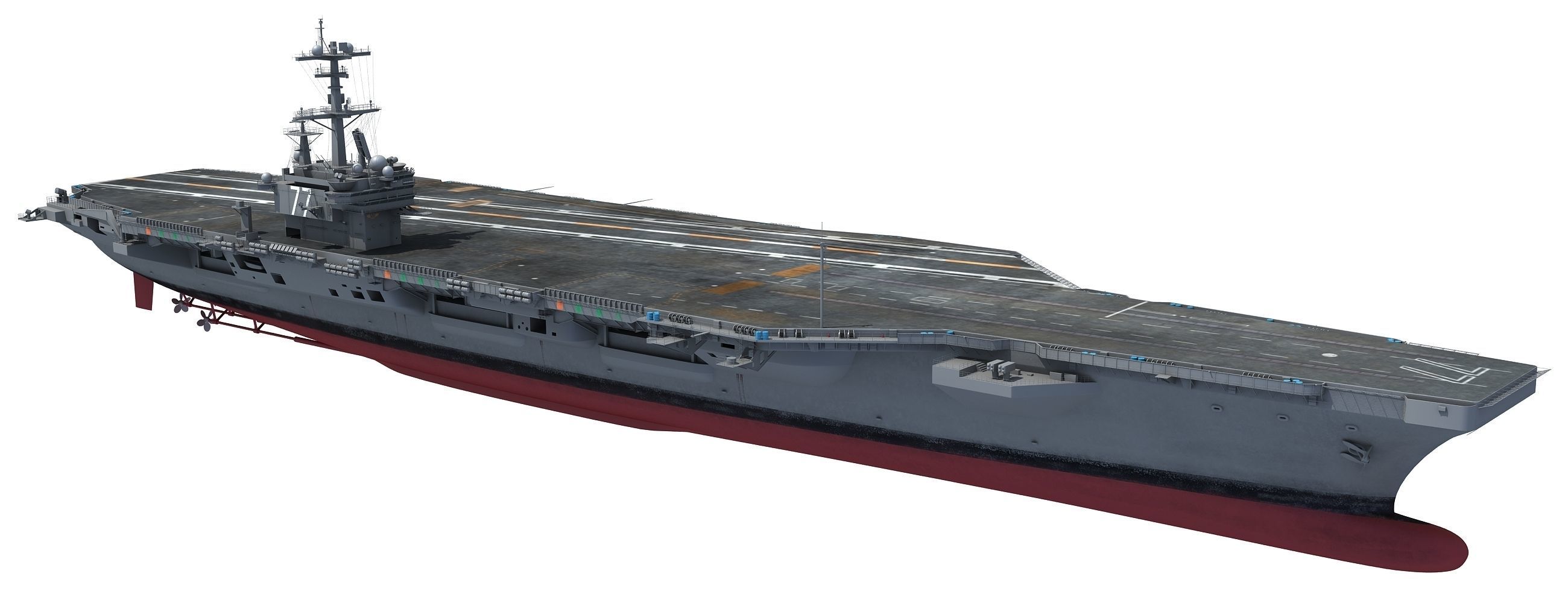 USS George H W Bush Aircraftcarrier CVN-77 3D model_10