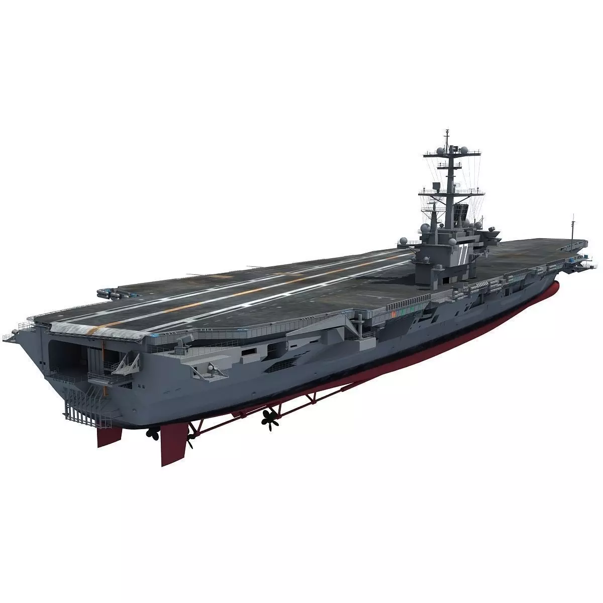 USS George H W Bush Aircraftcarrier CVN-77 3D model_0
