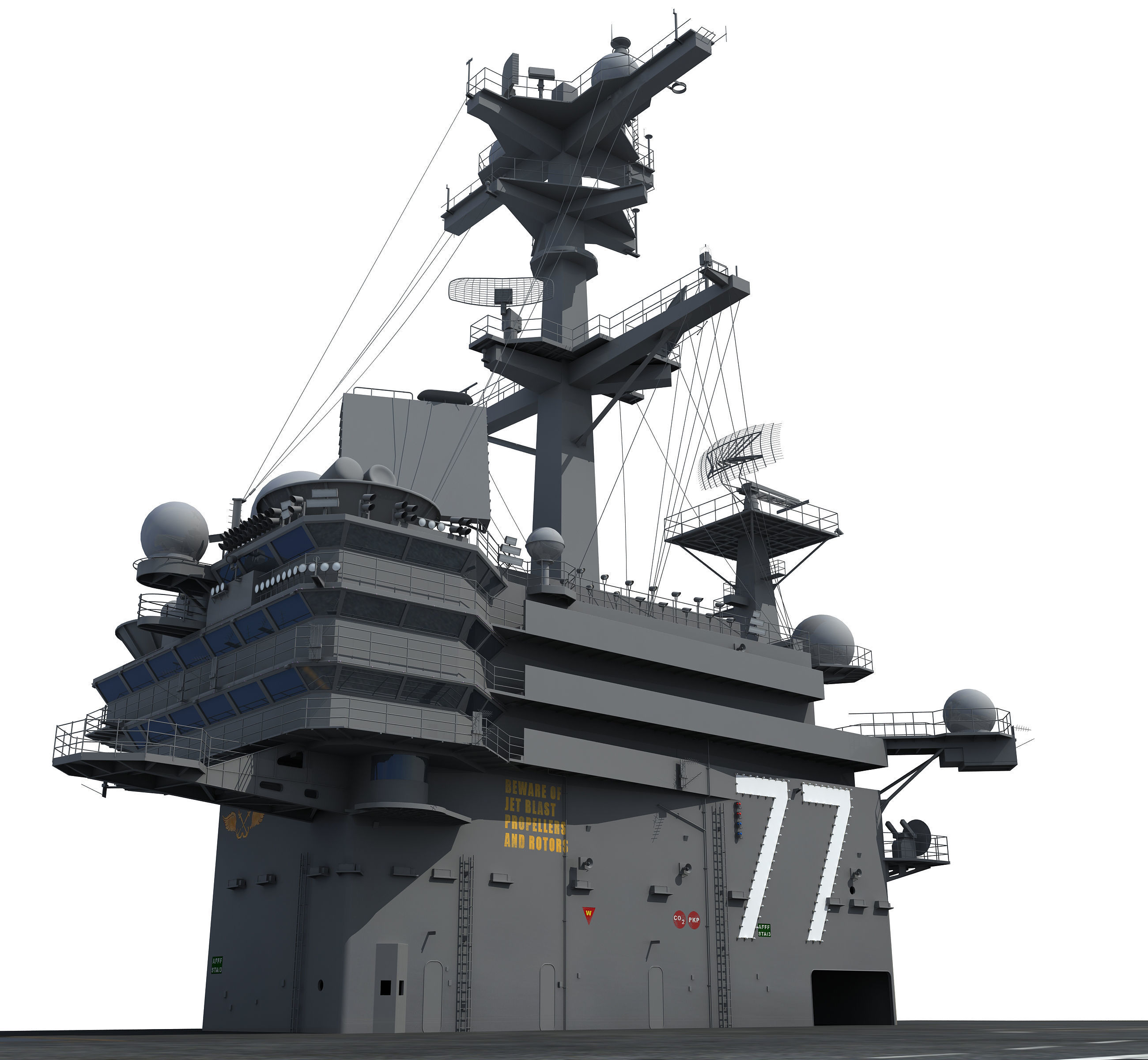 USS George H W Bush Aircraftcarrier CVN-77 3D model_15