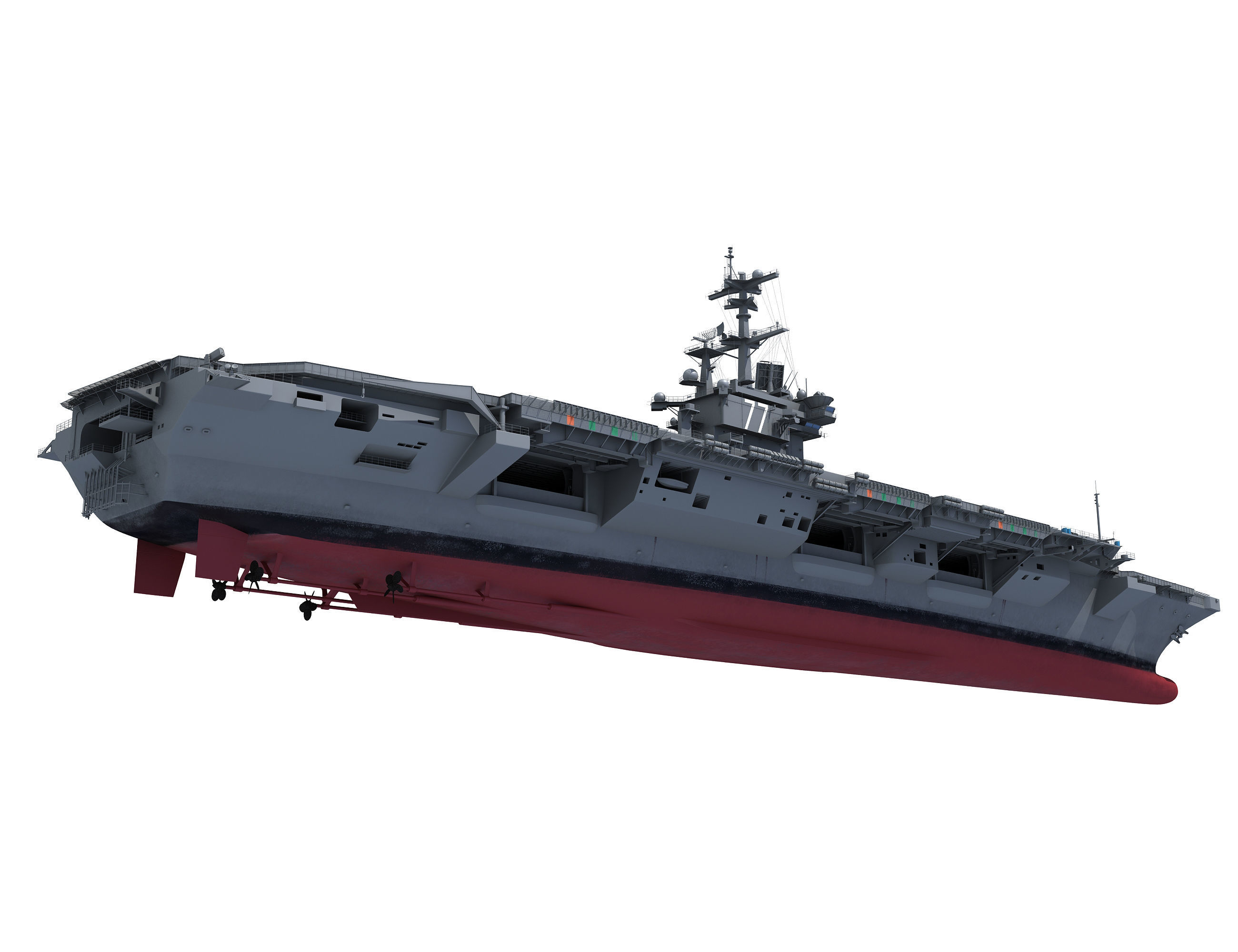 USS George H W Bush Aircraftcarrier CVN-77 3D model_4