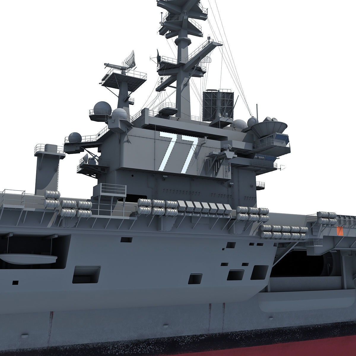 USS George H W Bush Aircraftcarrier CVN-77 3D model_17