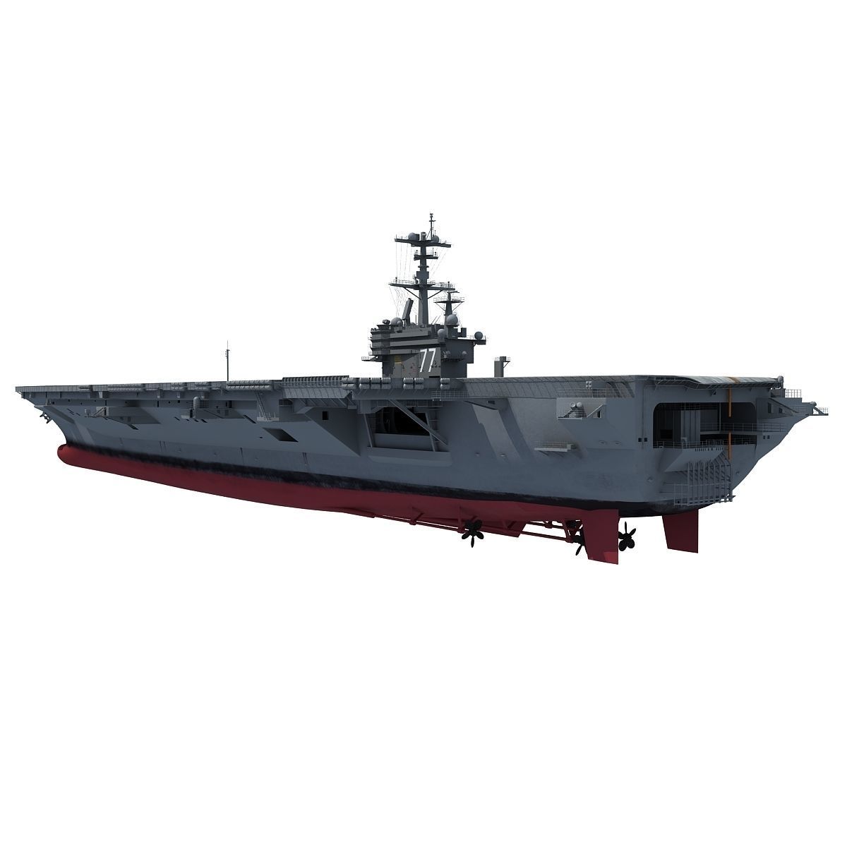 USS George H W Bush Aircraftcarrier CVN-77 3D model_3