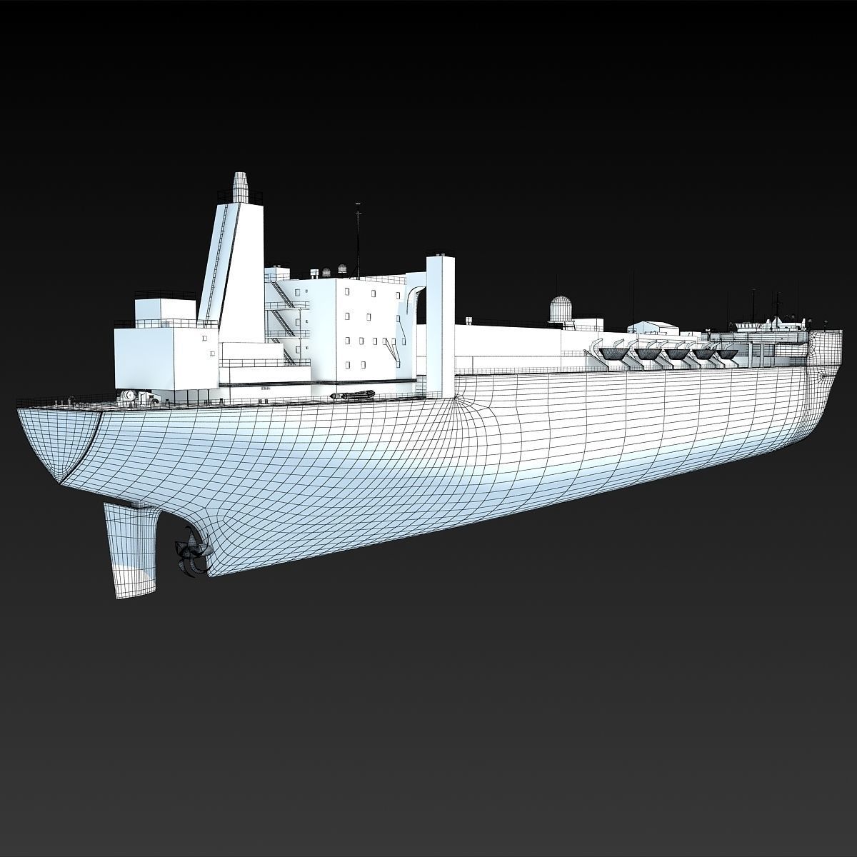USNS Mercy Hospital Ship T-AH-19 3D model_23