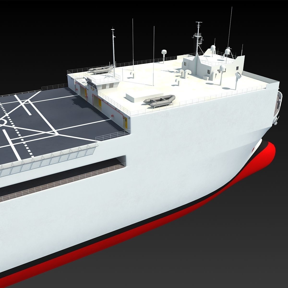 USNS Mercy Hospital Ship T-AH-19 3D model_18