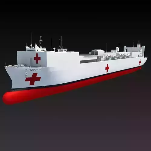 USNS Mercy Hospital Ship T-AH-19 3D model
