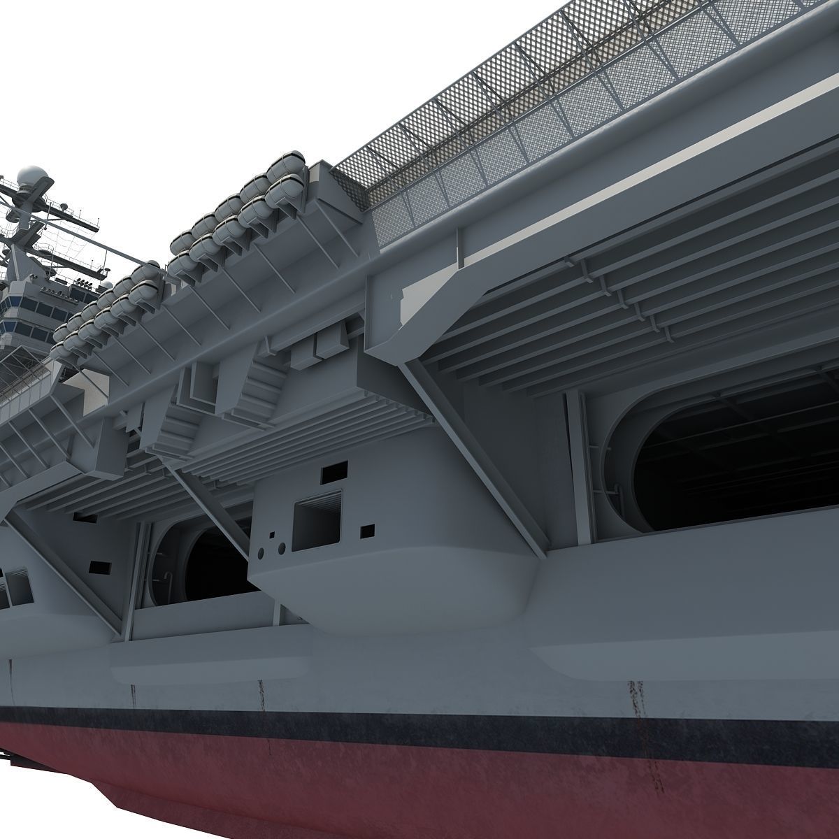 USS Abraham Lincoln Aircraft Carrier CVN-72 3D model_16