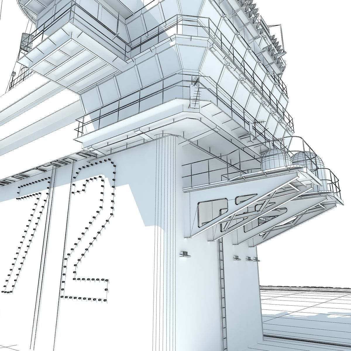 USS Abraham Lincoln Aircraft Carrier CVN-72 3D model_33
