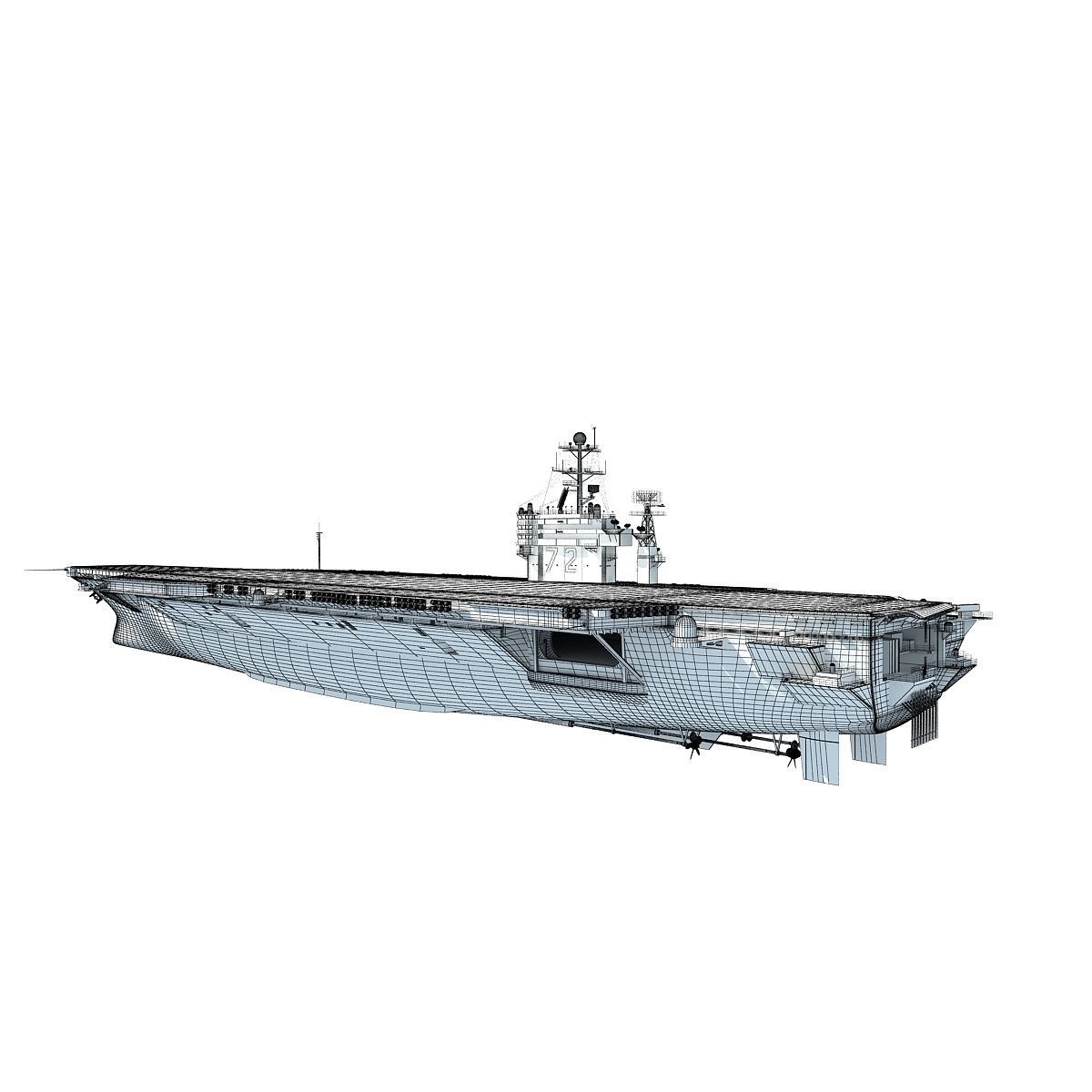USS Abraham Lincoln Aircraft Carrier CVN-72 3D model_28