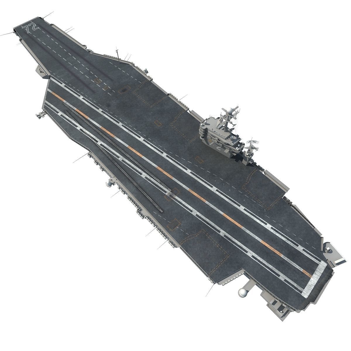 USS Abraham Lincoln Aircraft Carrier CVN-72 3D model_9