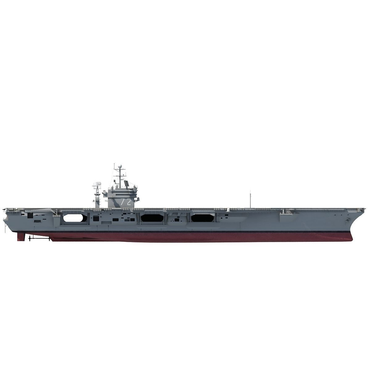 USS Abraham Lincoln Aircraft Carrier CVN-72 3D model_6