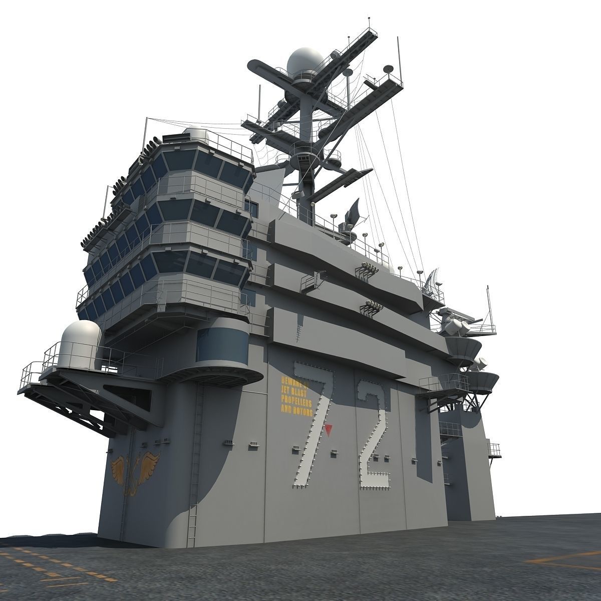 USS Abraham Lincoln Aircraft Carrier CVN-72 3D model_14