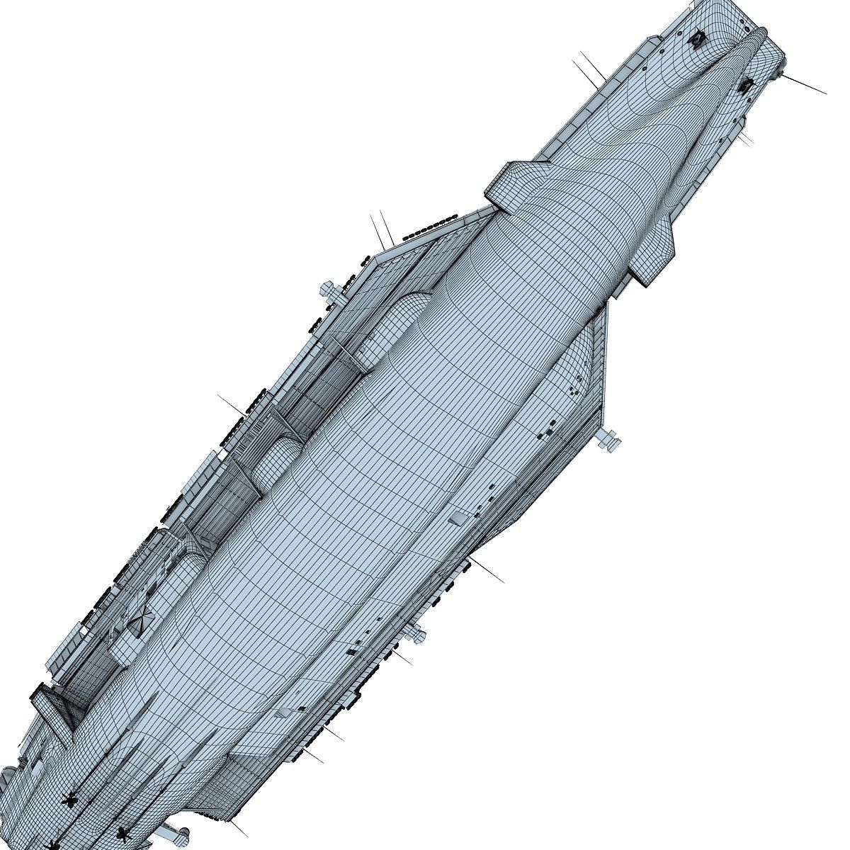 USS Abraham Lincoln Aircraft Carrier CVN-72 3D model_31