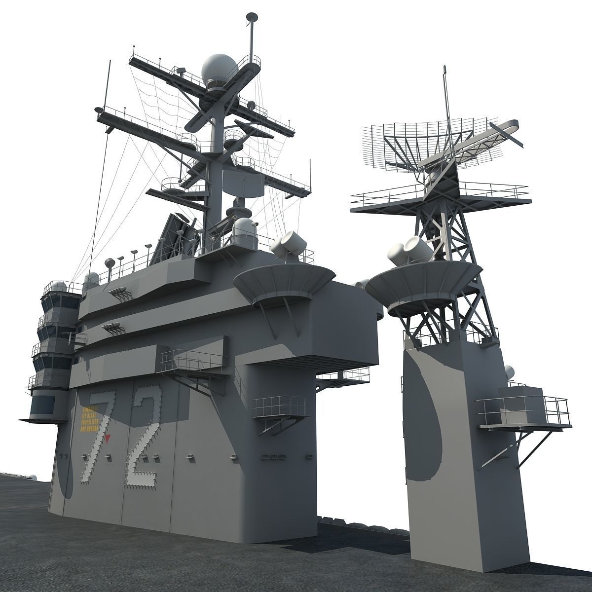 USS Abraham Lincoln Aircraft Carrier CVN-72 3D model_23