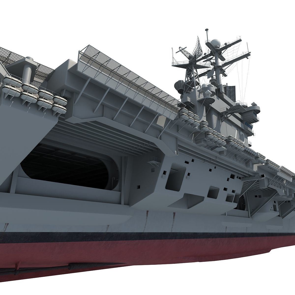 USS Abraham Lincoln Aircraft Carrier CVN-72 3D model_24