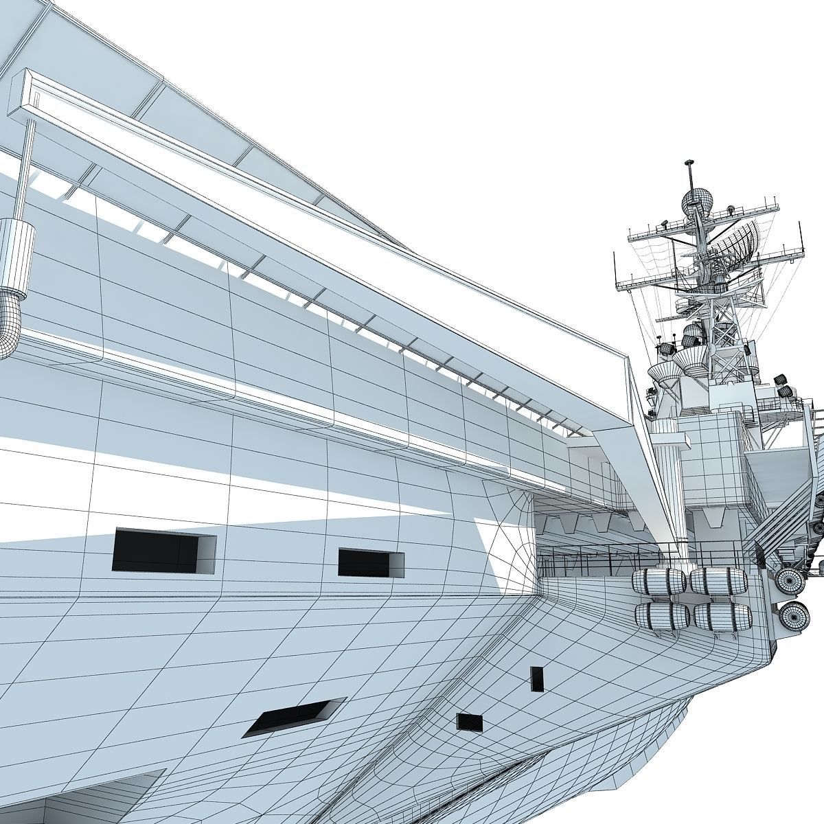 USS Abraham Lincoln Aircraft Carrier CVN-72 3D model_32