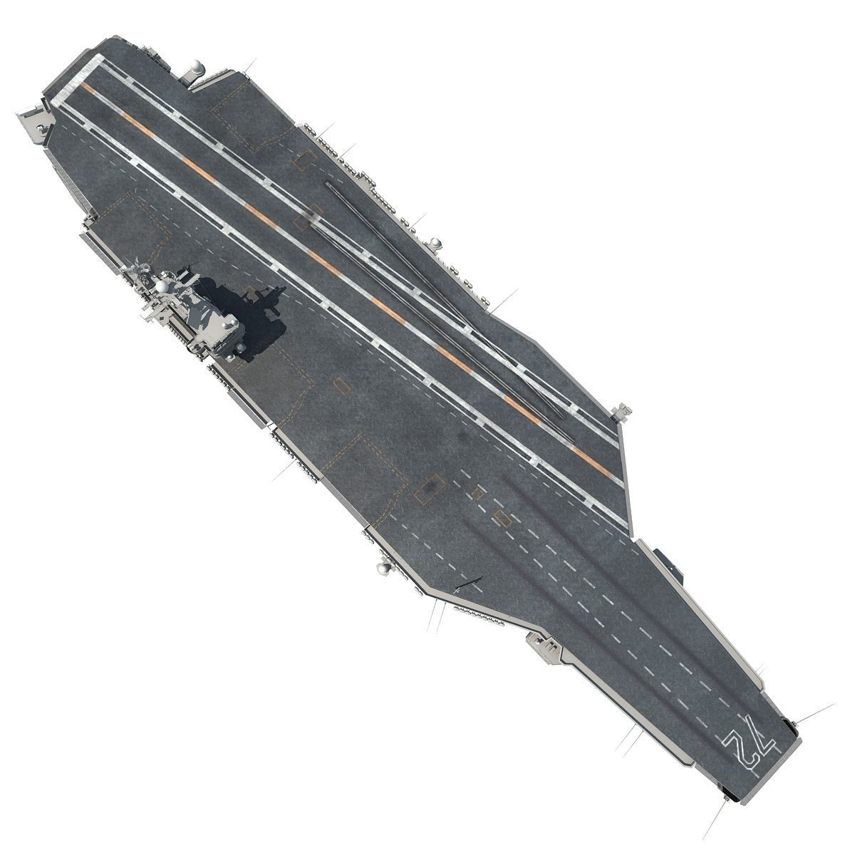 USS Abraham Lincoln Aircraft Carrier CVN-72 3D model_12