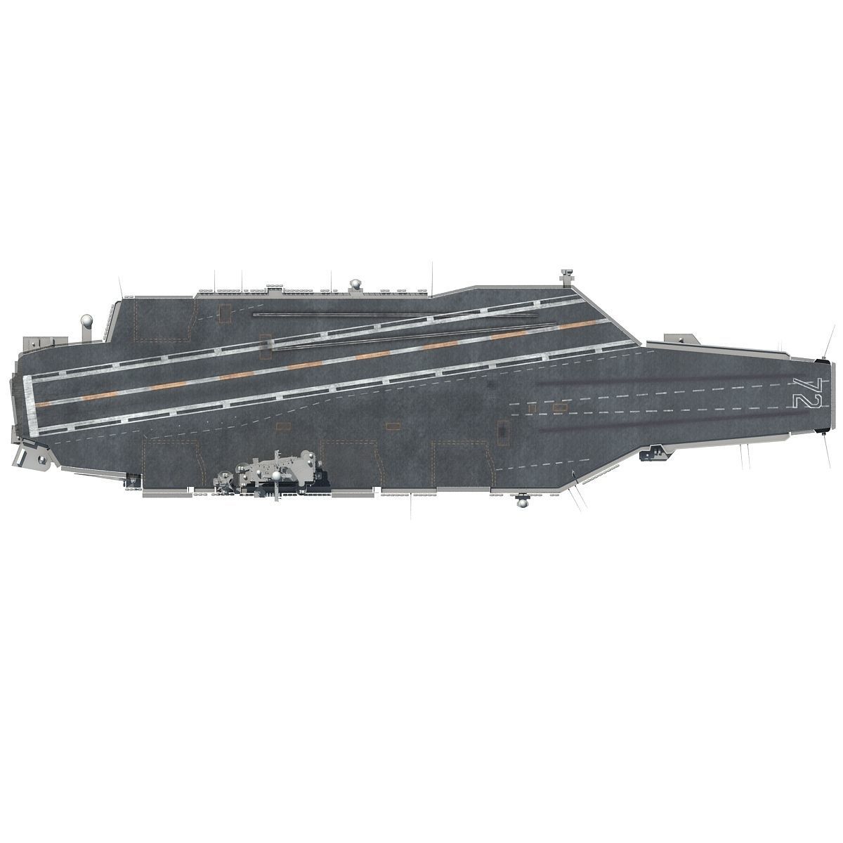 USS Abraham Lincoln Aircraft Carrier CVN-72 3D model_11