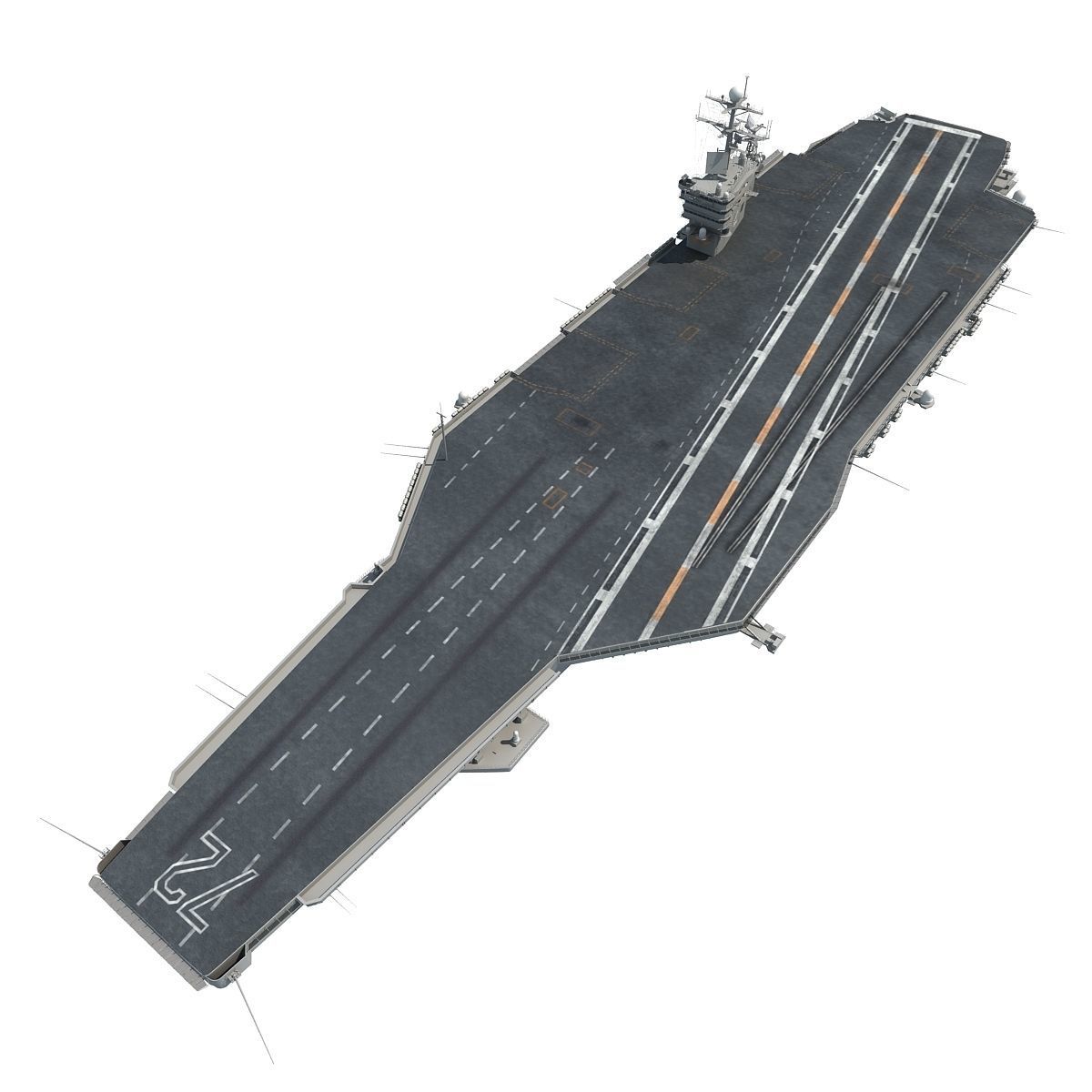 USS Abraham Lincoln Aircraft Carrier CVN-72 3D model_3