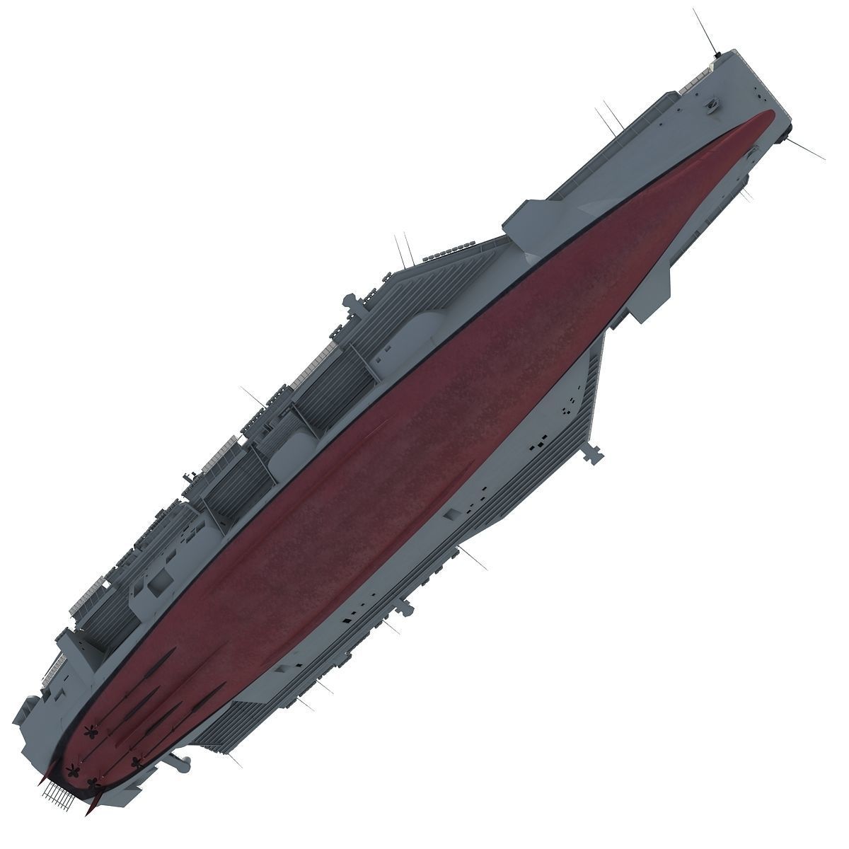 USS Abraham Lincoln Aircraft Carrier CVN-72 3D model_7