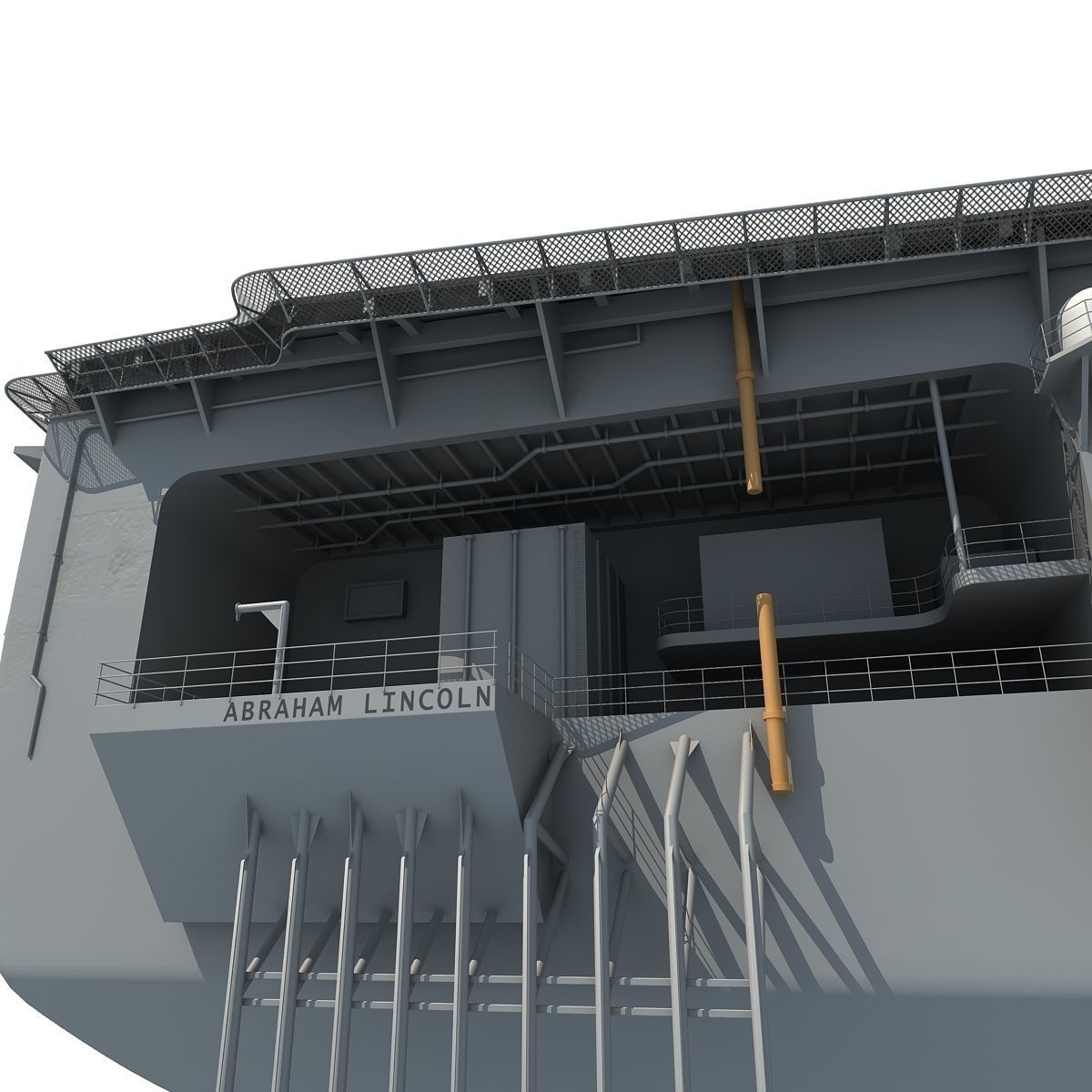 USS Abraham Lincoln Aircraft Carrier CVN-72 3D model_18