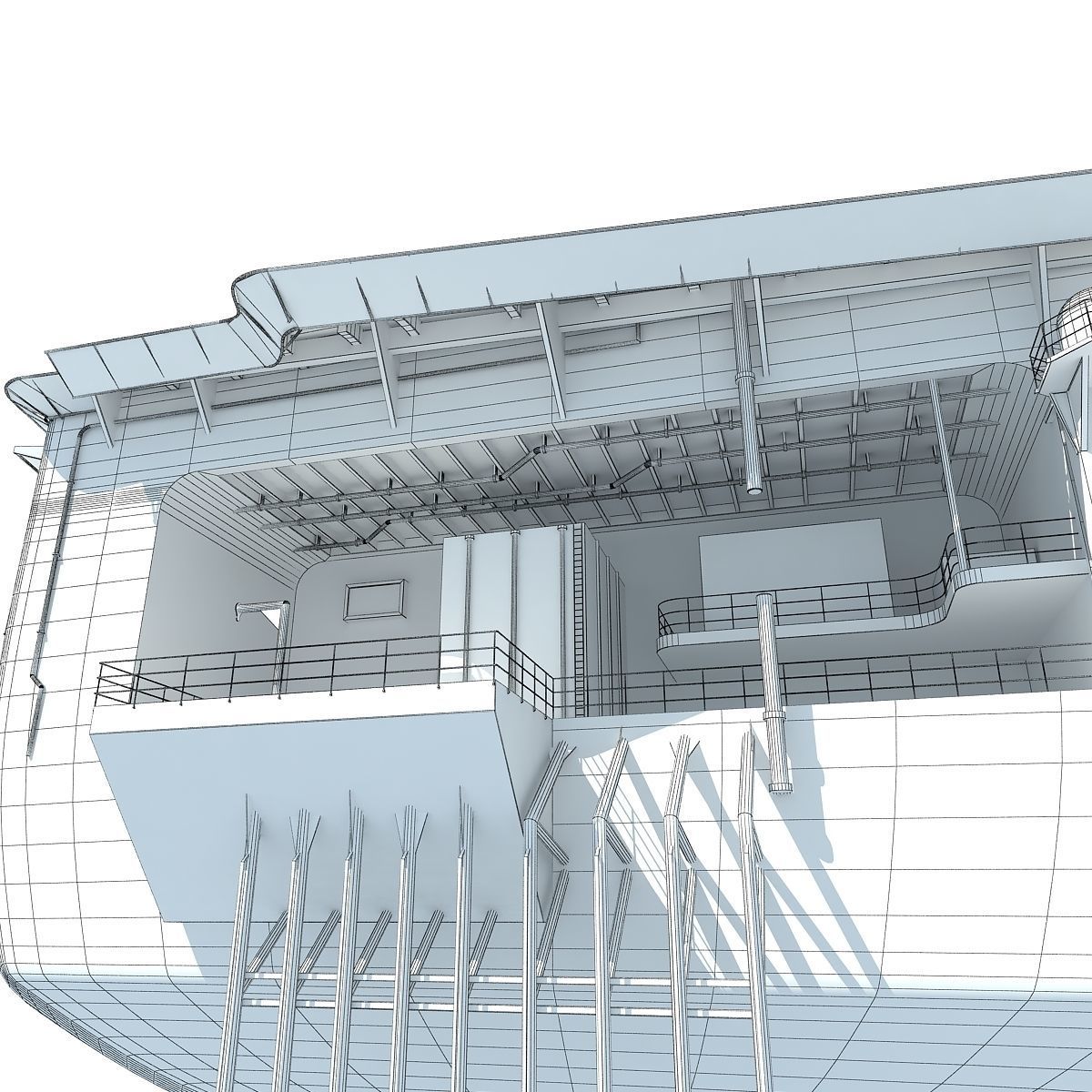 USS Abraham Lincoln Aircraft Carrier CVN-72 3D model_34