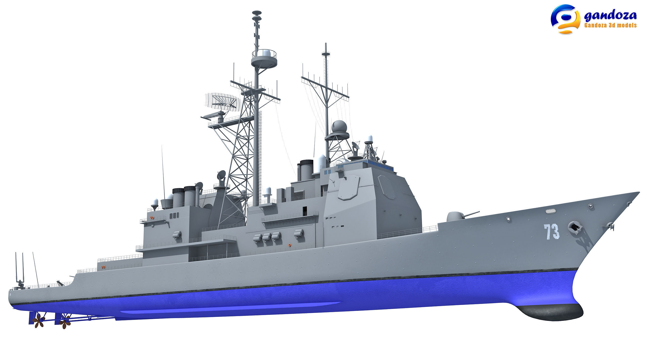 US Navy Ships 3D Models V8 3D model_6