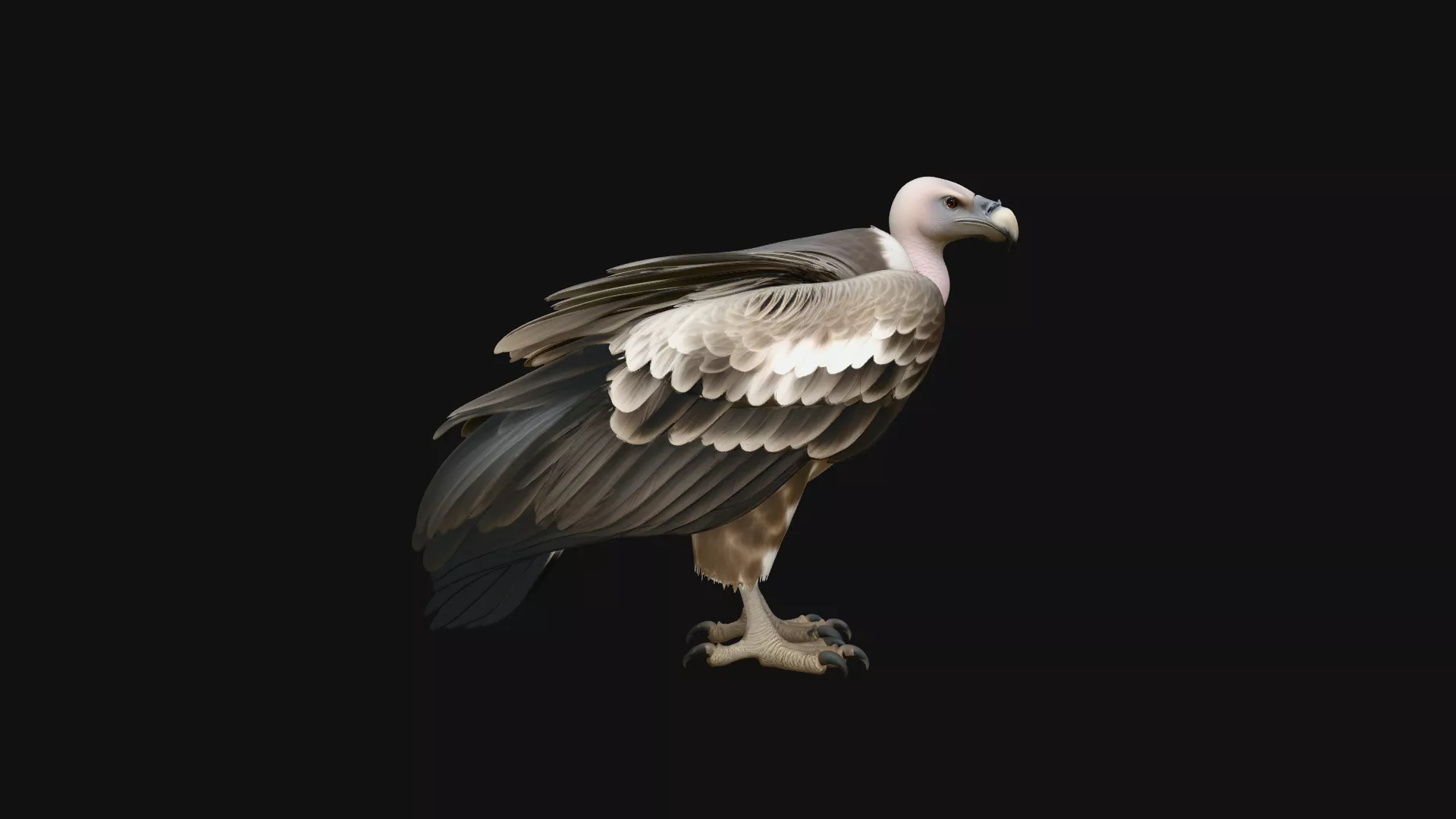 Griffon Vulture Statue Design 2 - 3D Print Model 3D print model