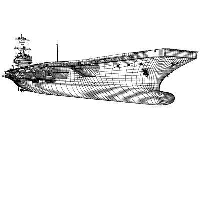 Set of 2 Navy ships 3D model_59