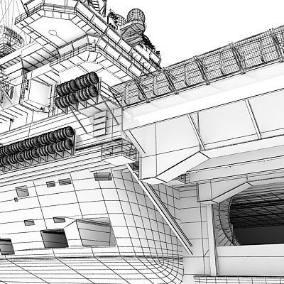 Set of 2 Navy ships 3D model_31