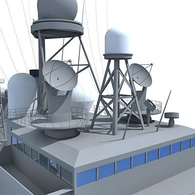 Set of 2 Navy ships 3D model_19