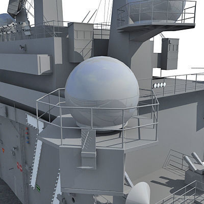 Set of 2 Navy ships 3D model_17