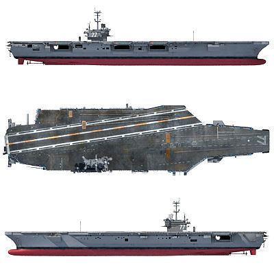 Set of 2 Navy ships 3D model_1