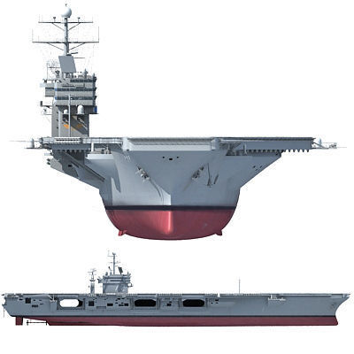 Set of 2 US Navy Ships  3D model_8