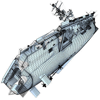 Set of 2 US Navy Ships  3D model_100