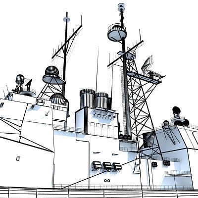Set of 2 US Navy Ships  3D model_53