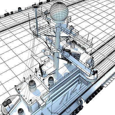 Set of 2 US Navy Ships  3D model_110