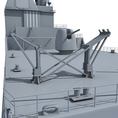 Set of 2 US Navy Ships  3D model_42