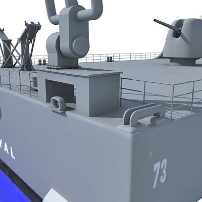 Set of 2 US Navy Ships  3D model_109