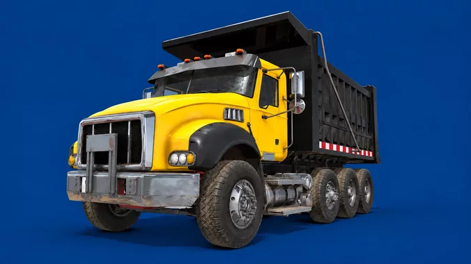 Dump truck rigged  animated 