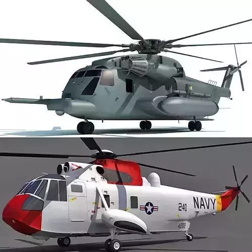 3D Models - 2 Military Helicopters 3D model