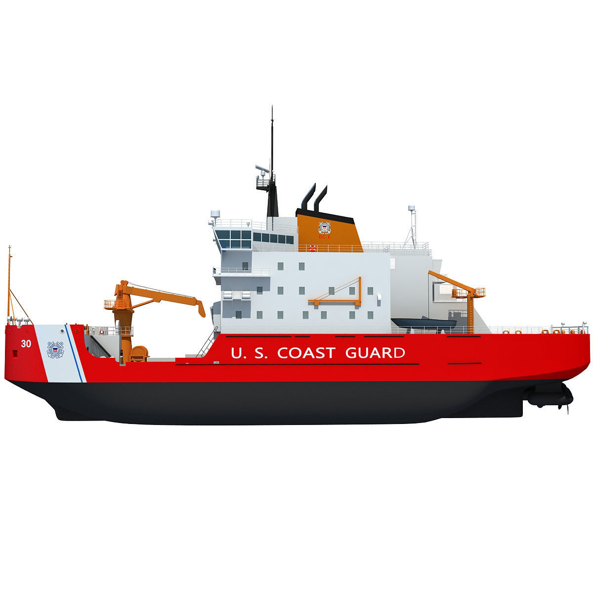 US Coast Guard Icebreaker 3D model_9