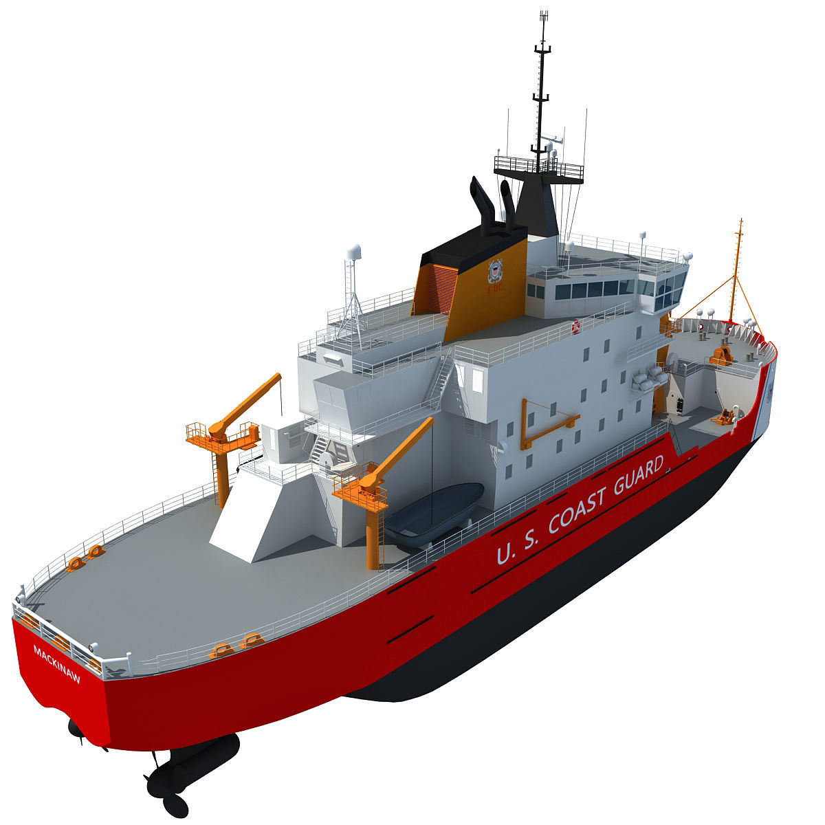 US Coast Guard Icebreaker 3D model_6