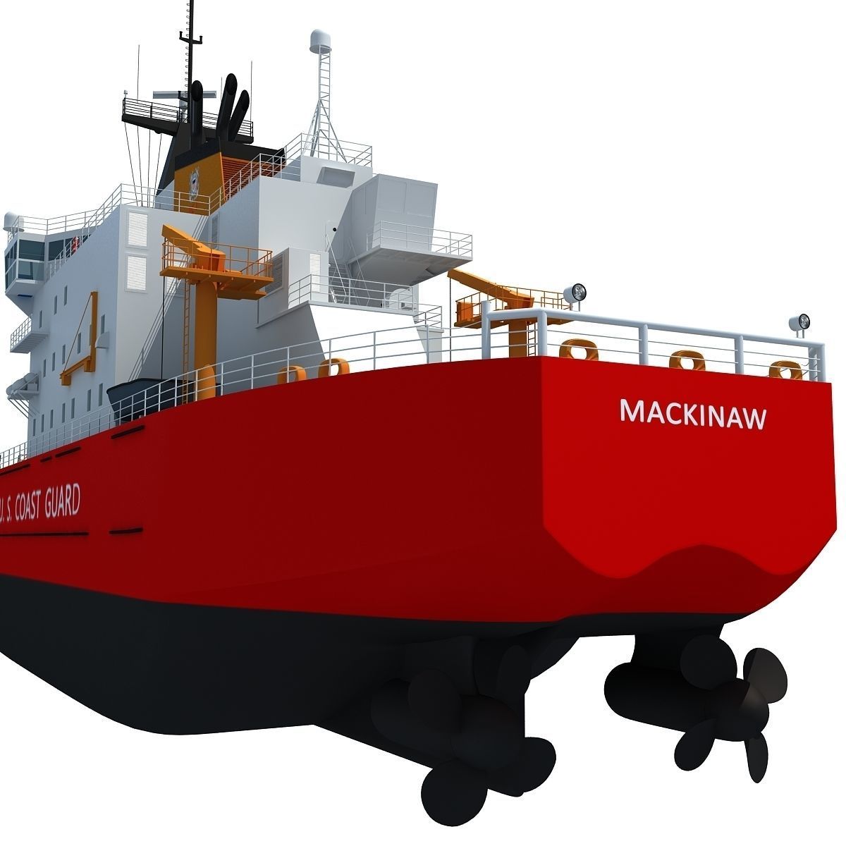 US Coast Guard Icebreaker 3D model_8