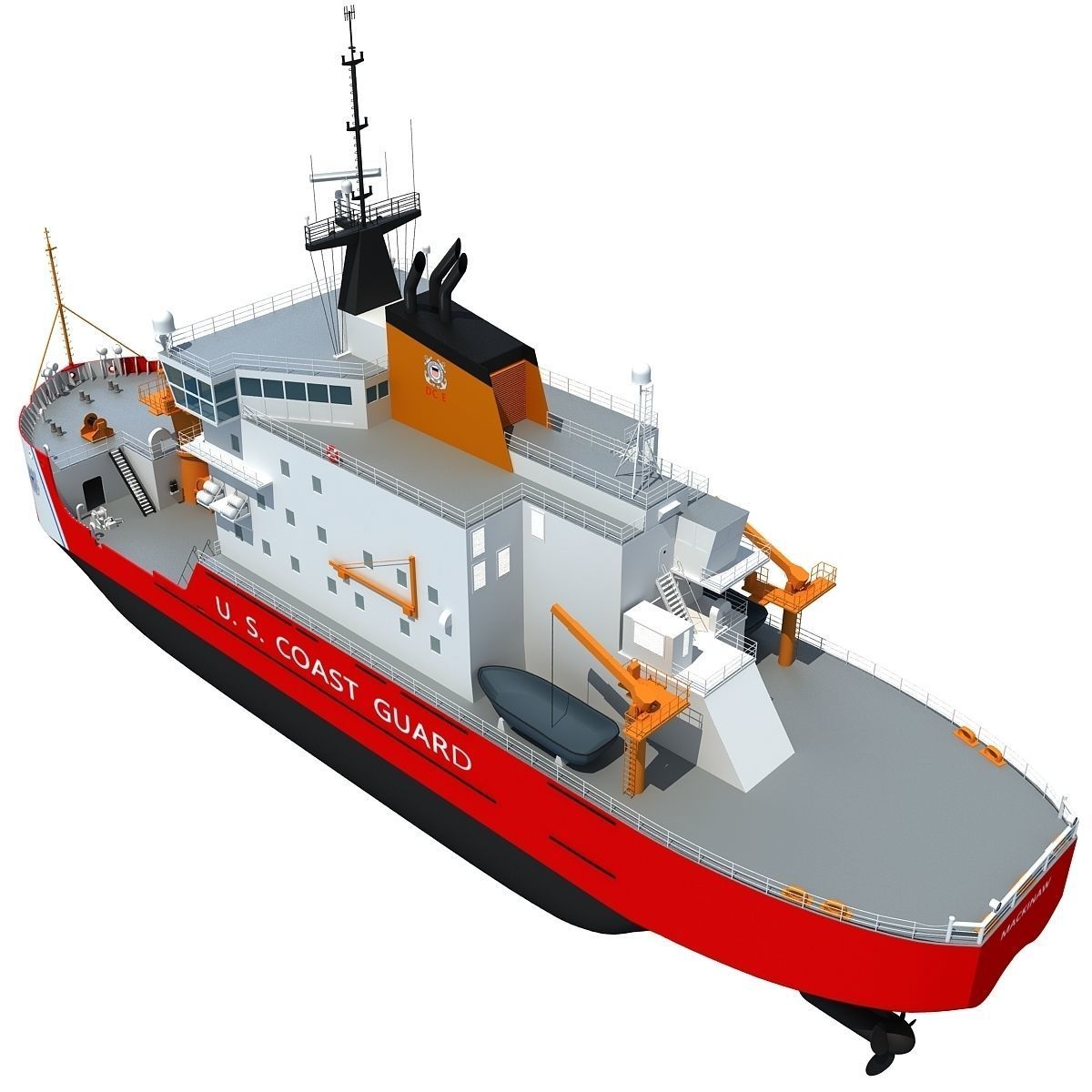 US Coast Guard Icebreaker 3D model_11