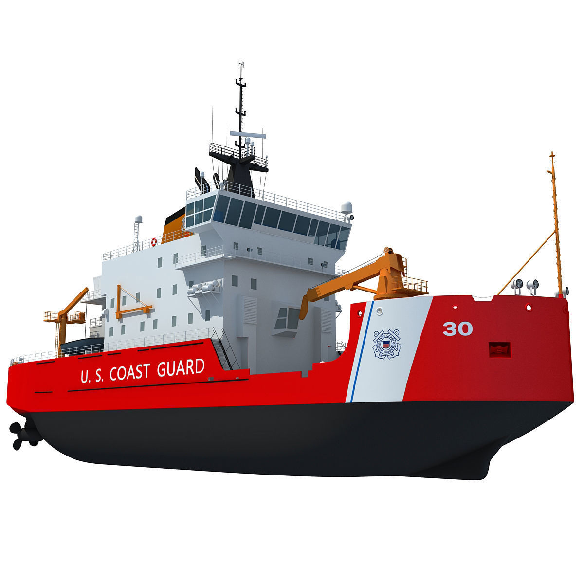 US Coast Guard Icebreaker 3D model_2