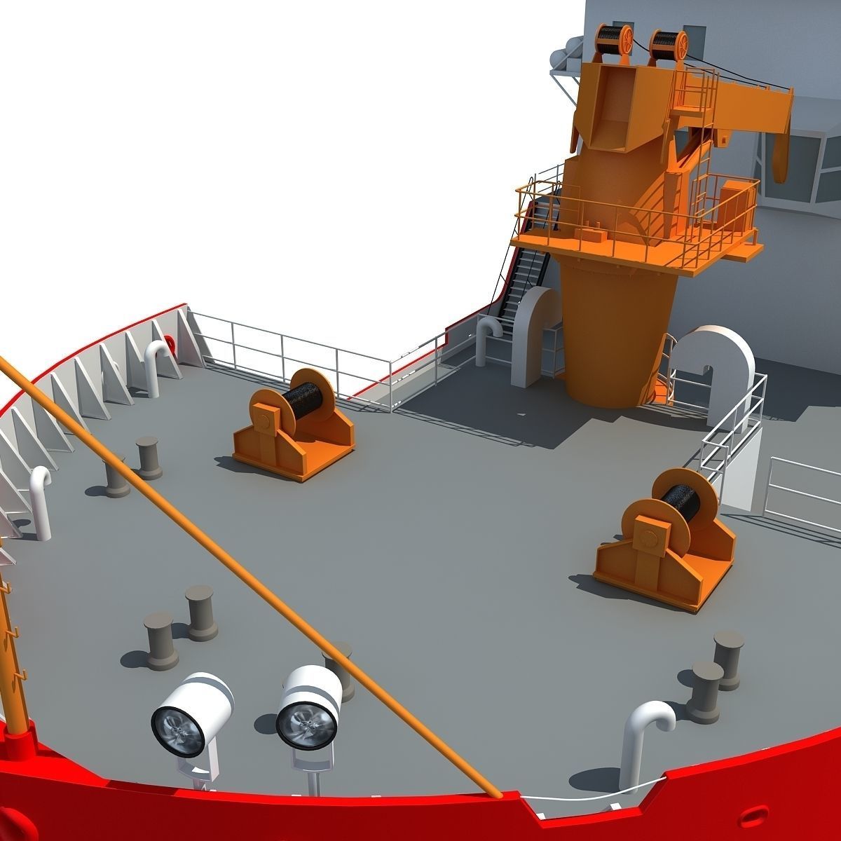 US Coast Guard Icebreaker 3D model_14