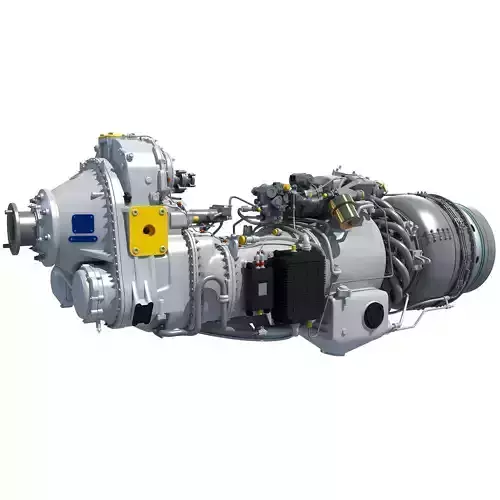 Turboprop Engine Pratt and Whitney Canada PW100 3D model