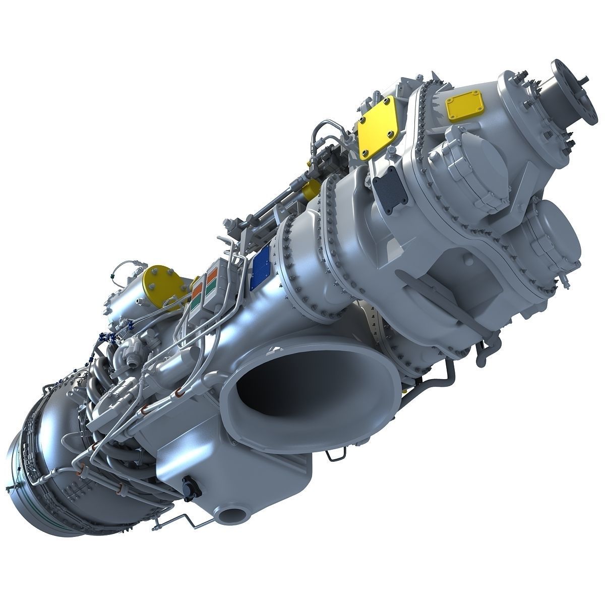 Turboprop Engine Pratt and Whitney Canada PW100 3D model_3